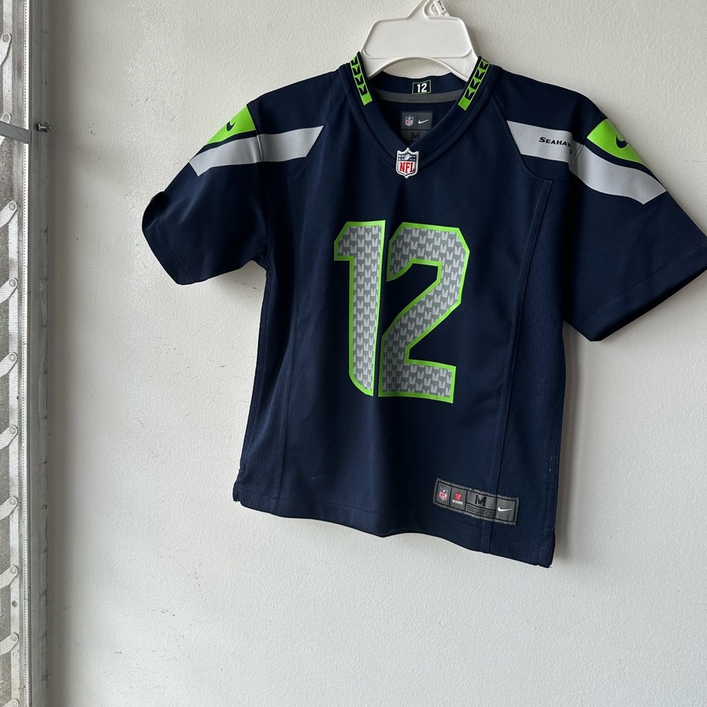 👦 NFL Blue and Green Seattle Seahawks Jersey